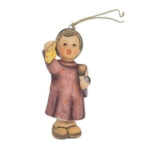 Vtg 1997 Berta Hummel Stocking for Dolly Little Girl Christmas Ornament Goebel